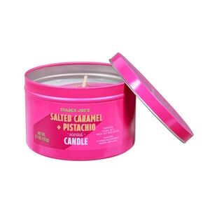 Salted Caramel + Pistachio Scented Candle Trader Joe's